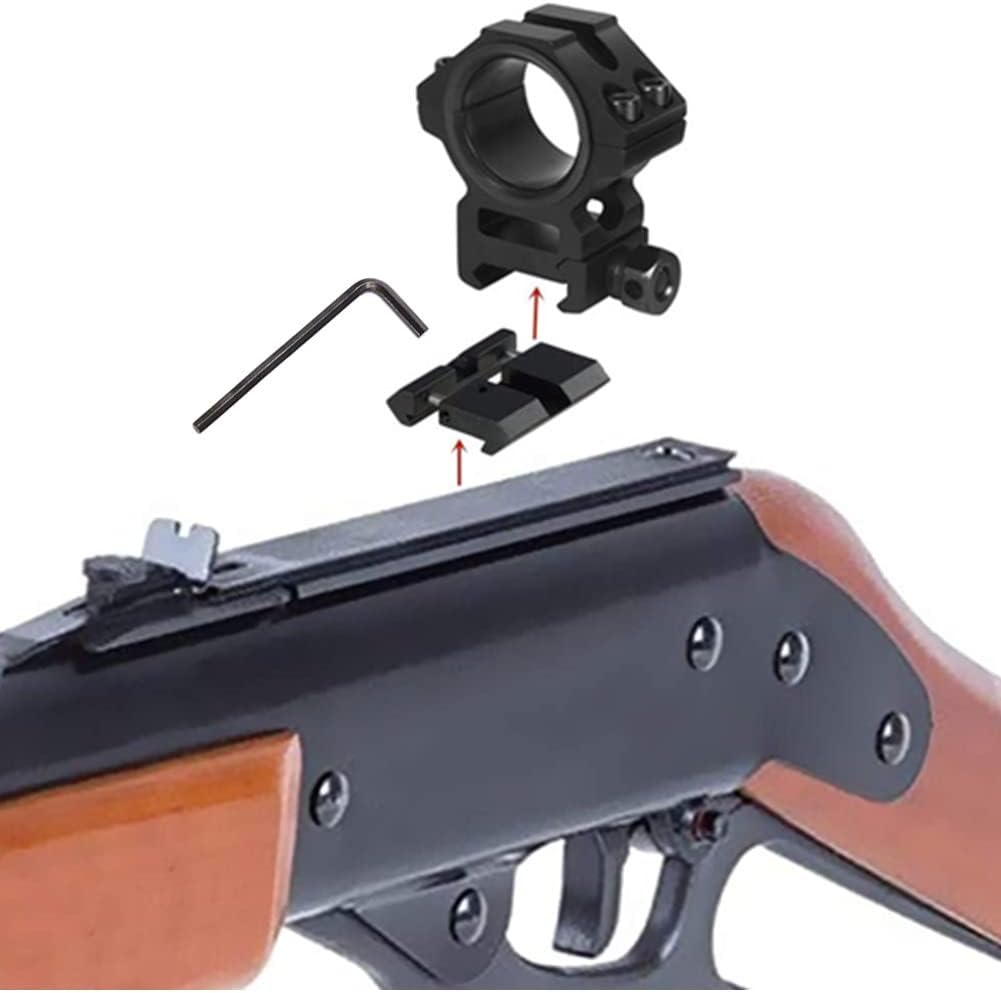 2pcs 11mm Dovetail to 20mm Picatinny Weaver Low Profile Snap-in Rail Adaptor for Rifle Scope