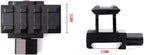 45° Slanted Riser Mount — 20mm / 21mm Rail, 3-Slot Aluminum Offset Mount (45mm)