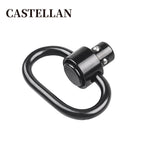 Heavy Duty QD Push Button Sling Swivel — 1.38" Loop, High-Strength Steel, 0.6 oz, Black