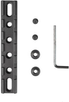FRSF 6 Slots 20mm M-Lock Rail Mount, Scope Flashlight Laser Base Mount, Flat Bottom Aluminum Rail