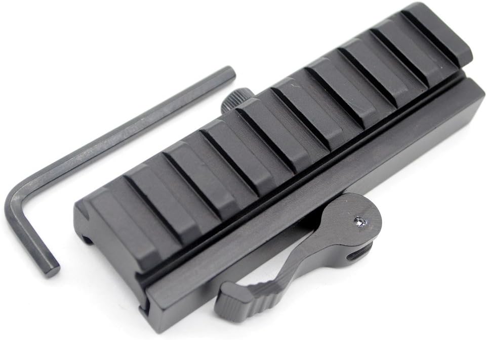 Castellan 9-Slot Quick-Release Picatinny Riser Mount Adapter — 6061 Aluminum