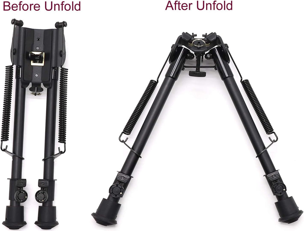 Tactical Rifle Bipod Rotate Leg 4 Adapters Choice