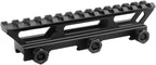 1" See-Through Picatinny Rail Riser Mount – 13-Slot 5.7", Single-Piece Aircraft Aluminum for Red Dots & Scopes
