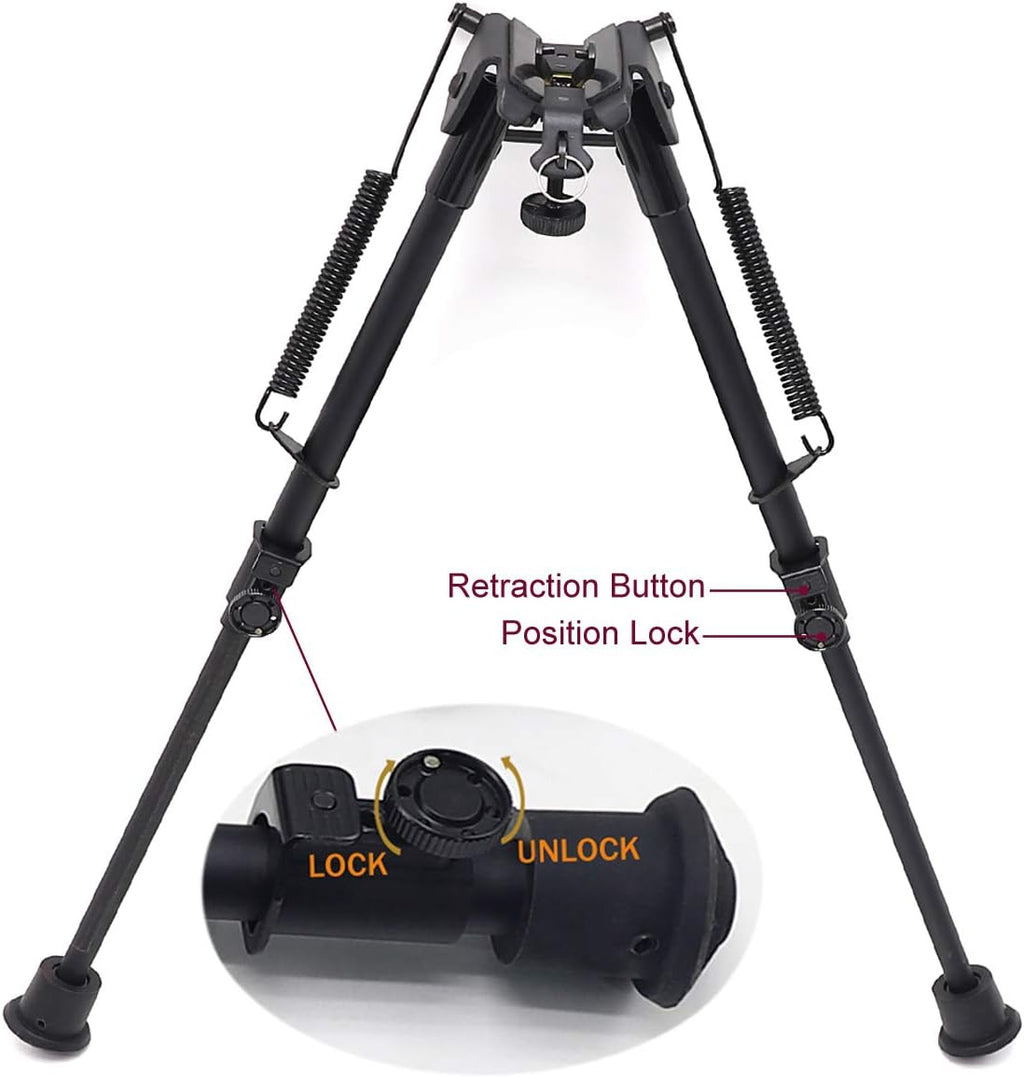 Tactical Rifle Bipod Rotate Leg 4 Adapters Choice