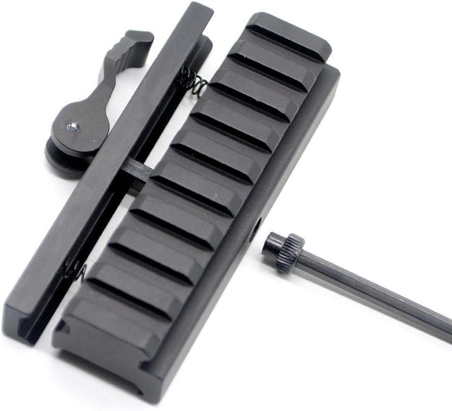 Castellan 9-Slot Quick-Release Picatinny Riser Mount Adapter — 6061 Aluminum