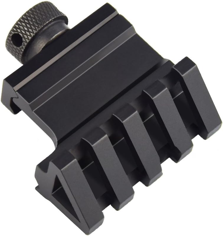 45° Offset Rail Mount — 4-Slot Picatinny / Weaver, Aluminum, for Flashlights, Lasers & Red Dots (Pack of 3)