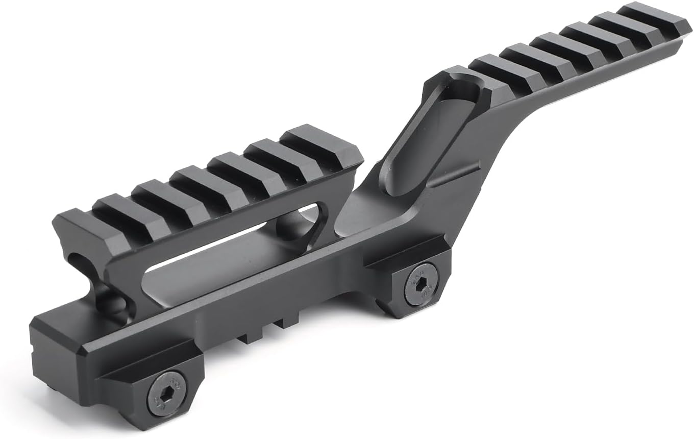 Castellan HY Combo Riser Mount — T1/T2 Red Dot + Laser Adapter, 6-Slot Picatinny