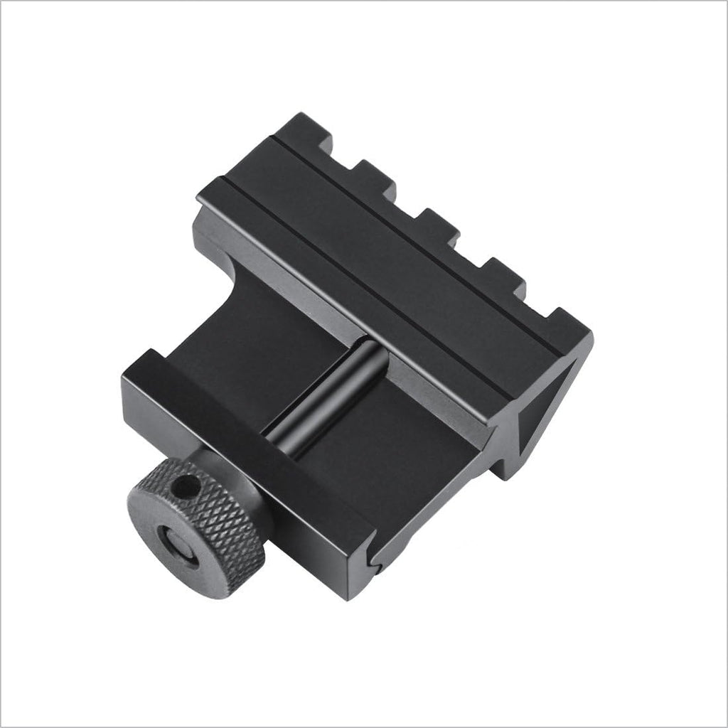 45° Offset Rail Mount — 4-Slot Picatinny / Weaver, Aluminum, for Flashlights, Lasers & Red Dots (Pack of 3)