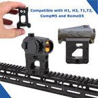 Red Dot Riser Mount, Optic Riser for Micro Red Dot, 2" Riser Mount Accepts All Footprint Optics