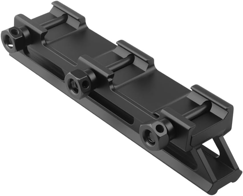 1" See-Through Picatinny Rail Riser Mount – 13-Slot 5.7", Single-Piece Aircraft Aluminum for Red Dots & Scopes