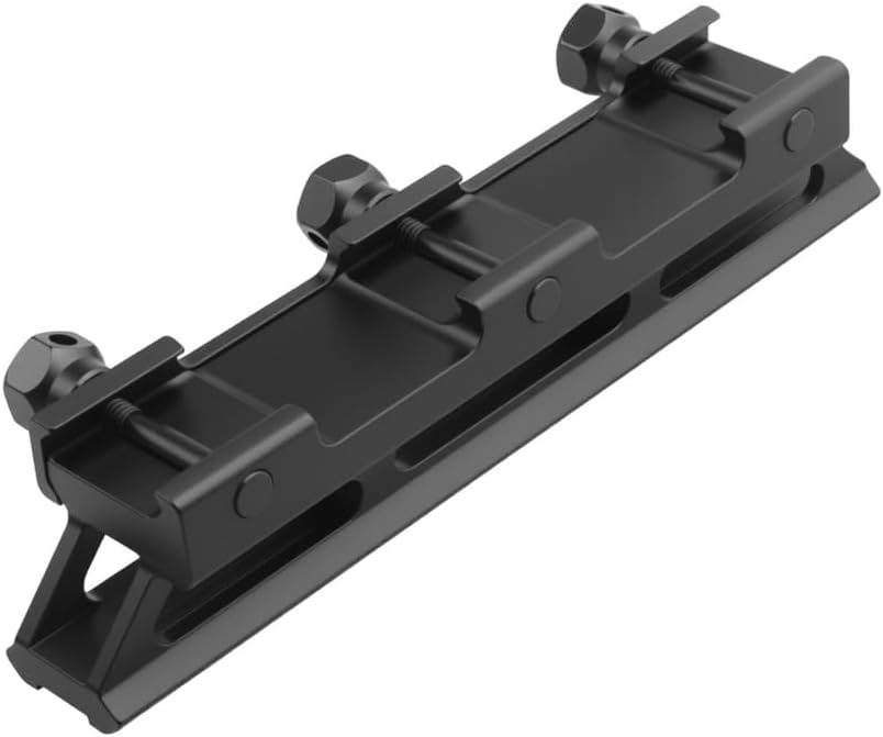 1" See-Through Picatinny Rail Riser Mount – 13-Slot 5.7", Single-Piece Aircraft Aluminum for Red Dots & Scopes