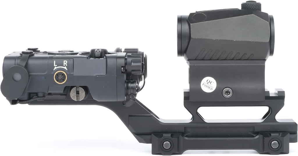 Castellan HY Combo Riser Mount — T1/T2 Red Dot + Laser Adapter, 6-Slot Picatinny