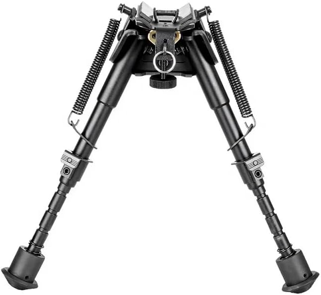 6-9 Inch Adjustable Bipod, Aluminum Alloy Foldable Stand, Universal Outdoor Support for Shooting & Observation