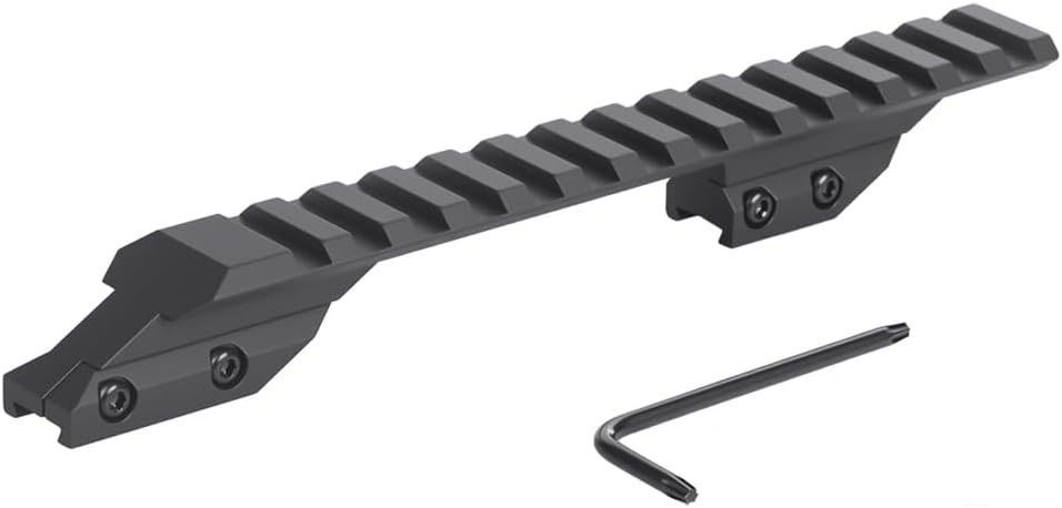 11mm to 20mm Dovetail to Picatinny Rail Adapter – Low Profile Cantilever, 5.9" 6061 Aluminum for Red Dots & Scopes