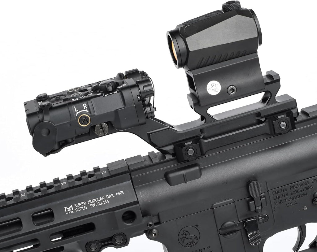Castellan HY Combo Riser Mount — T1/T2 Red Dot + Laser Adapter, 6-Slot Picatinny