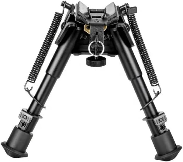 6-9 Inch Adjustable Bipod, Aluminum Alloy Foldable Stand, Universal Outdoor Support for Shooting & Observation