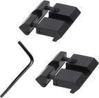 2Pcs 11mm Dovetail to 20mm Picatinny Weaver Low Profile Snap-in Rail Adaptor for Rifle Scope