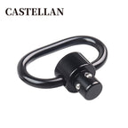 Heavy Duty QD Push Button Sling Swivel — 1.38" Loop, High-Strength Steel, 0.6 oz, Black