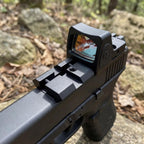 2Pcs 11mm Dovetail to 20mm Picatinny Weaver Low Profile Snap-in Rail Adaptor for Rifle Scope