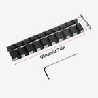 11mm Dovetail to 20mm Picatinny Adapter, Non-Riser Clip, 4/9 Slots Design, Compatible with Red Dot, Holographic Sight, Laser Rangefinder & Optics Accessories