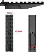Castellan Rear Sight Rail Scope Mount — MIL-STD-1913 Picatinny, Low-Profile Red Dot