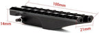 Castellan Rear Sight Rail Scope Mount — MIL-STD-1913 Picatinny, Low-Profile Red Dot