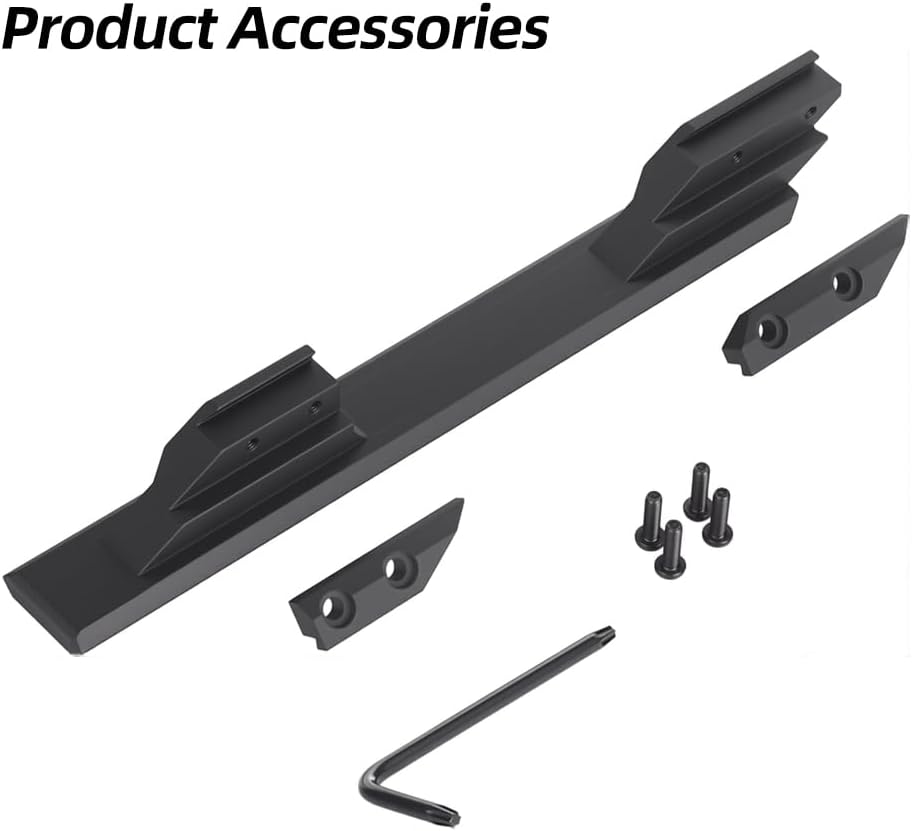 11mm to 20mm Dovetail to Picatinny Rail Adapter – Low Profile Cantilever, 5.9" 6061 Aluminum for Red Dots & Scopes