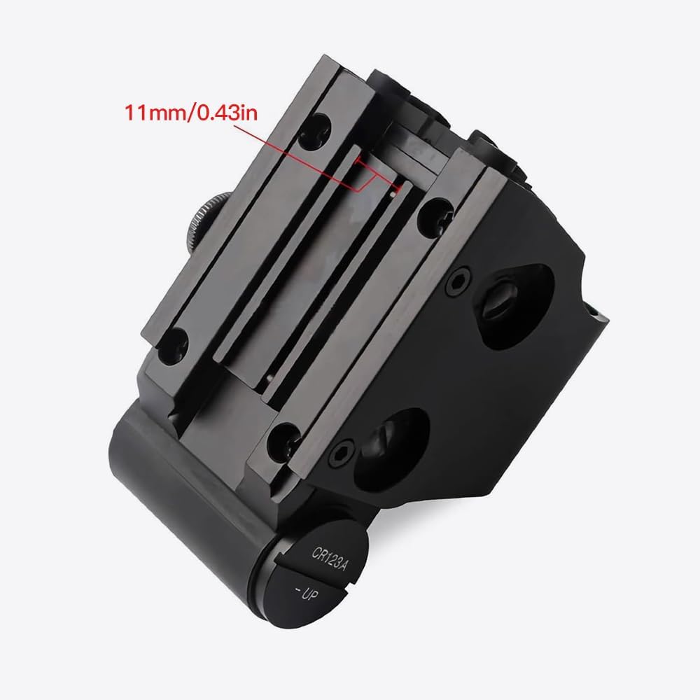 11mm Dovetail to 20mm Picatinny Adapter, Non-Riser Clip, 4/9 Slots Design, Compatible with Red Dot, Holographic Sight, Laser Rangefinder & Optics Accessories