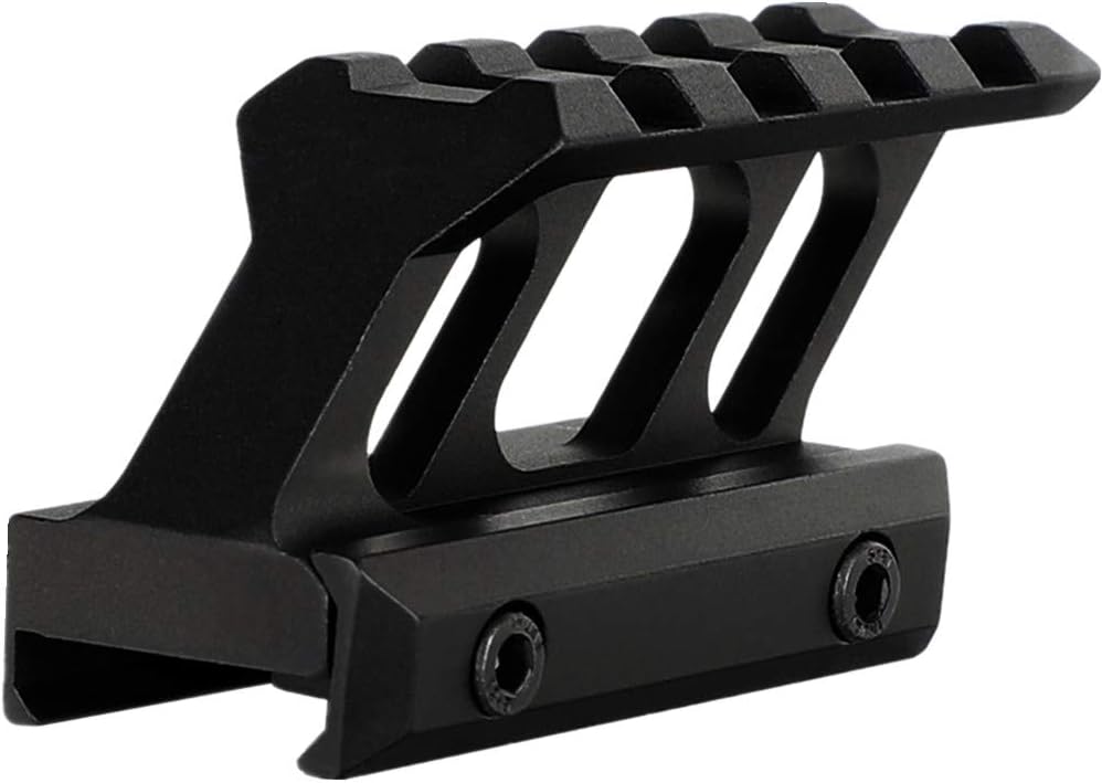 Picatinny Riser Mount 1" inch High Profile 45 Degree Angled Forward Extending for Micro Reflex Sight Red Dot Scope