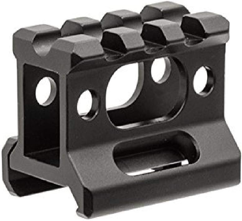 Castellan 3-Slot Slim Picatinny Riser Mount — 1" Saddle Height, Scalloped Rail