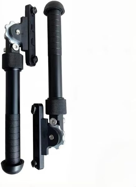 Tactical MLOK Bipod 6.5 to 9 Inch Adjustable Folding Bi-pod for Outdoor Hunting and Shooting Attach to M-Rail (Black)
