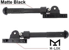 Tactical MLOK Bipod 6.5 to 9 Inch Adjustable Folding Bi-pod for Outdoor Hunting and Shooting Attach to M-Rail (Black)