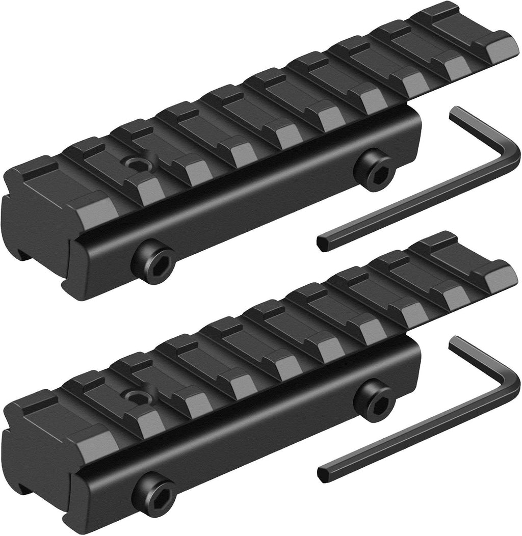 Dovetail to Picatinny Rail Adapter 11mm Dovetail to 21mm Picatinny Rail Convert Mount - Low Profile Scope Riser Rail Adaptor - Base Mount 3/8" to 7/8" Converter