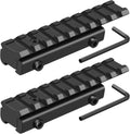 Dovetail to Picatinny Rail Adapter 11mm Dovetail to 21mm Picatinny Rail Convert Mount - Low Profile Scope Riser Rail Adaptor - Base Mount 3/8" to 7/8" Converter