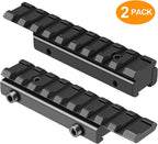 Dovetail to Picatinny Rail Adapter 11mm Dovetail to 21mm Picatinny Rail Convert Mount - Low Profile Scope Riser Rail Adaptor - Base Mount 3/8" to 7/8" Converter