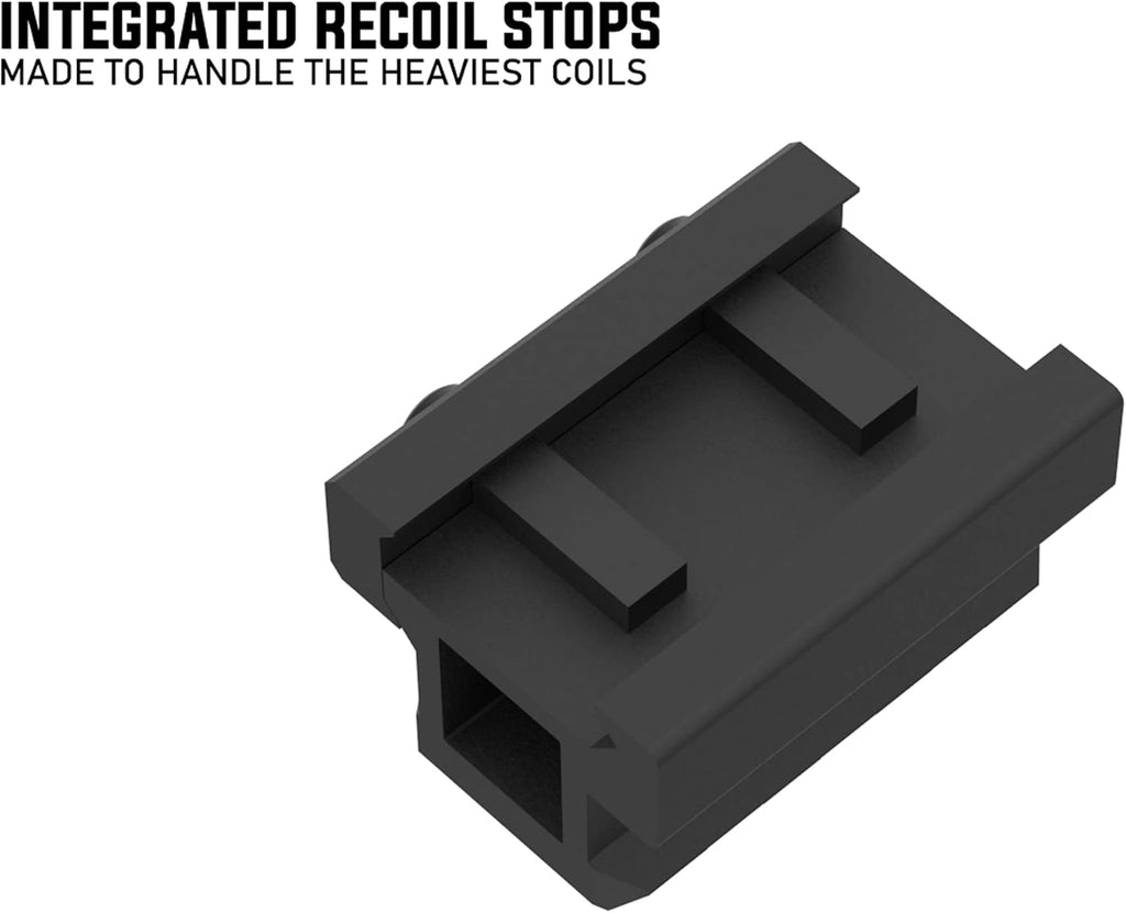 Monstrum Lockdown V3 Picatinny Riser Mount with Recoil Stop Base | 1.5 inch Length