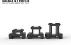 Monstrum Lockdown V3 Picatinny Riser Mount with Recoil Stop Base | 1.5 inch Length